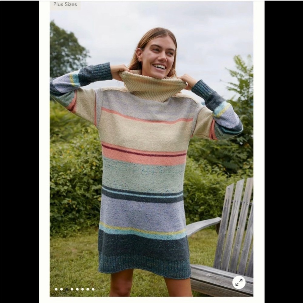 Anthropologie Daily Practice Turtleneck Sweater Dress